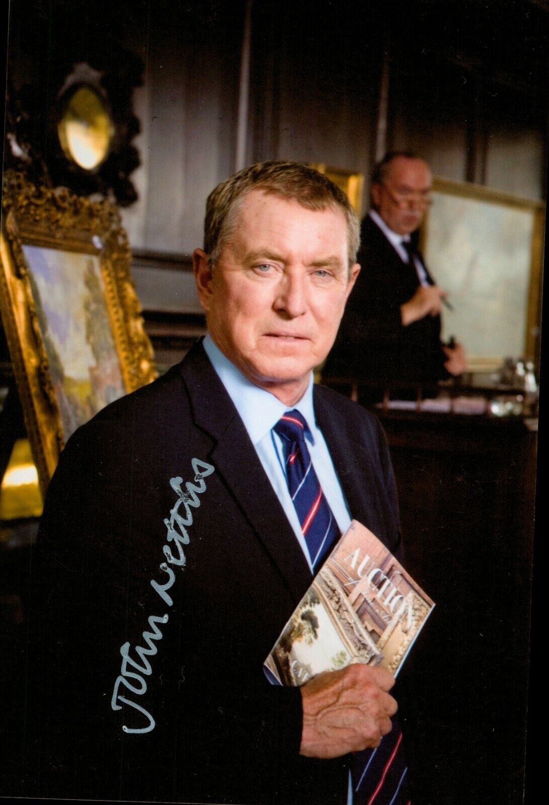 John Nettles Signed 6x4 Photo Poster painting Bergerac Midsomer Murders Genuine Autograph + COA