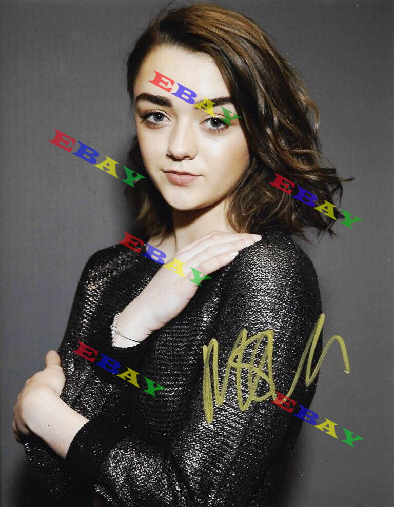 Maisie Williams Game of Thrones Autographed Signed 8x10 Photo Poster painting REPRINT