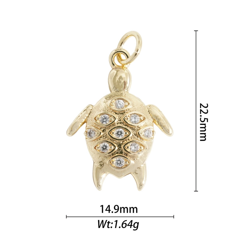 1 Piece Alloy Scallop Starfish Butterfly Pendant