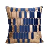 Golden Embroidery Velvet Home Living Creative Cushion Pillow Cover