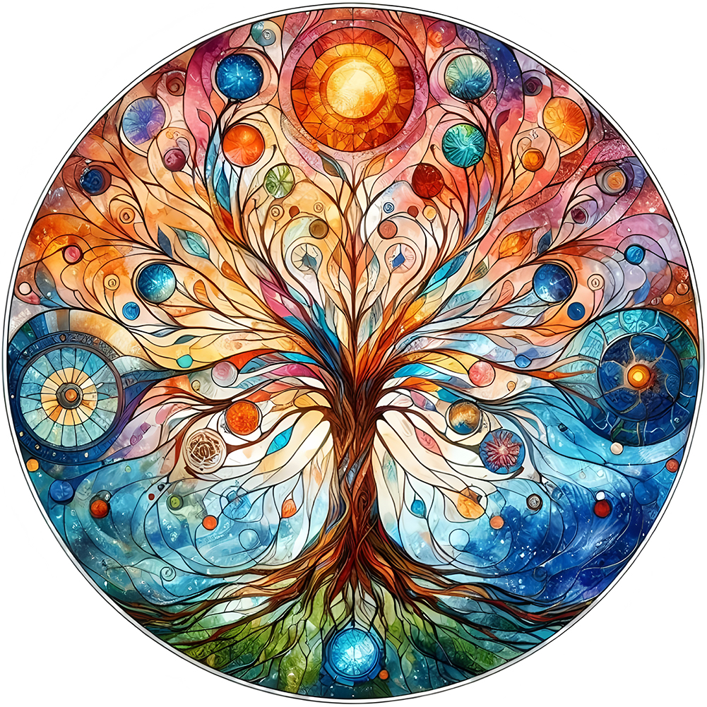 Tree Of Life 40*40cm(canvas) full round drill diamond painting