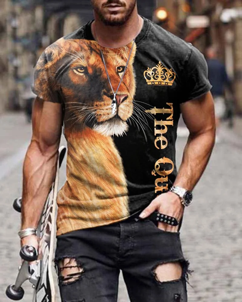 Tiger 3D Overall Printed T-shirt