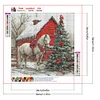 Xmas Horse-Full Round Diamond Painting