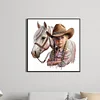 Diamond Painting-DIY Full Round Drill Western Cowboy Doll