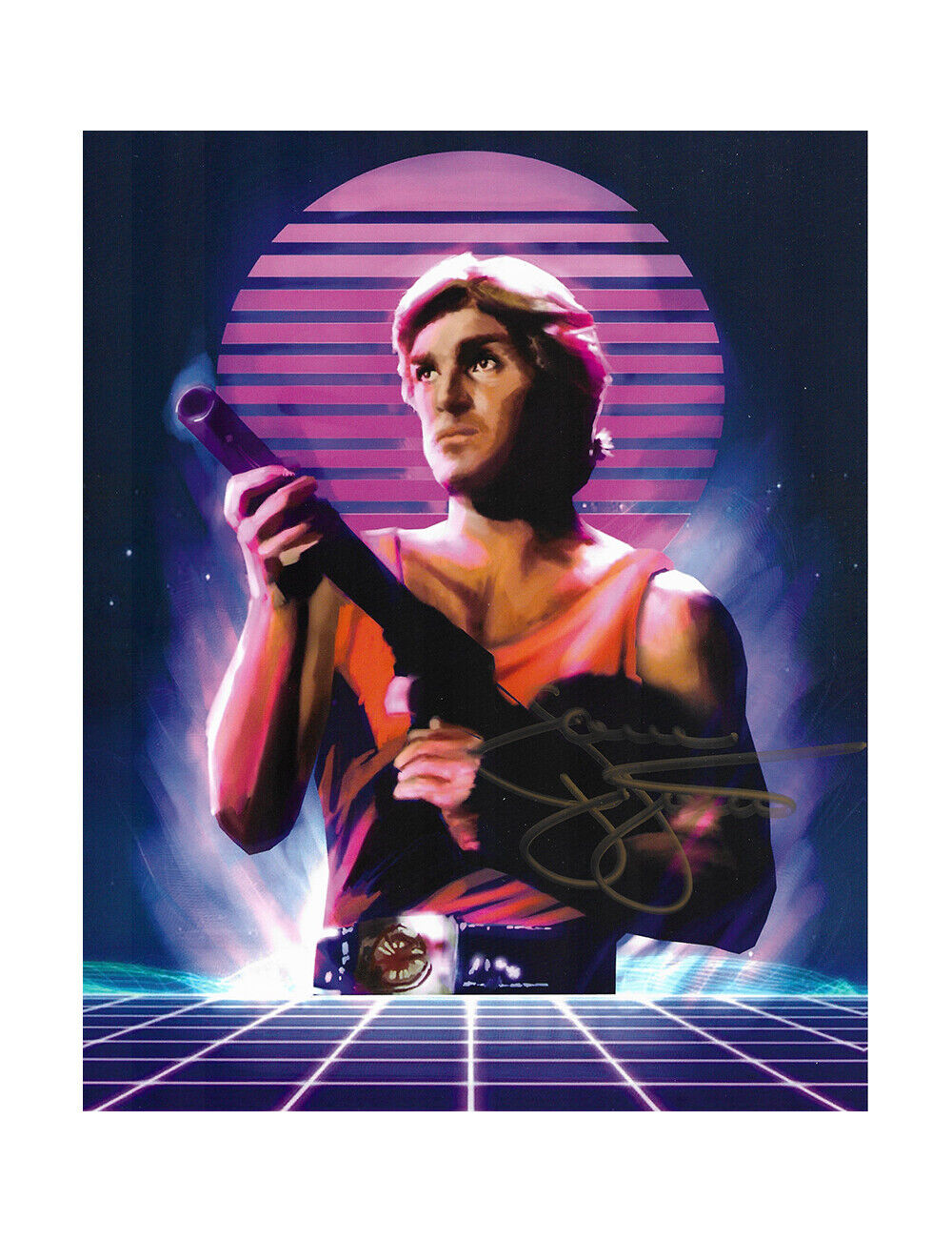 8x10 Flash Gordon Print Signed by Sam J Jones 100% Authentic With COA