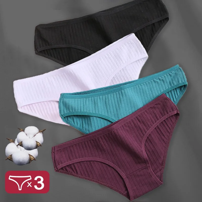 Billionm Cotton Panties Women's Underwear Casual Solid Color Panties for Women Intimate Lingerie Sexy Briefs Female Underpants M-XL