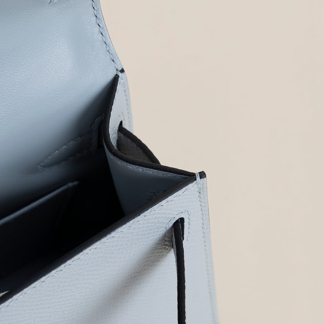 Mini Kelly II Epsom 8U Blue Glacier PHW