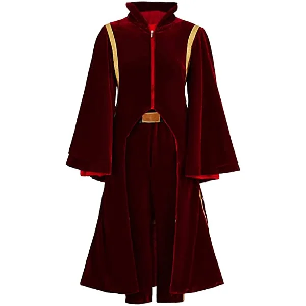 The Phantom Menace Cosplay Queen Padme Amidala Costume Red Dress Halloween Outfit for Women