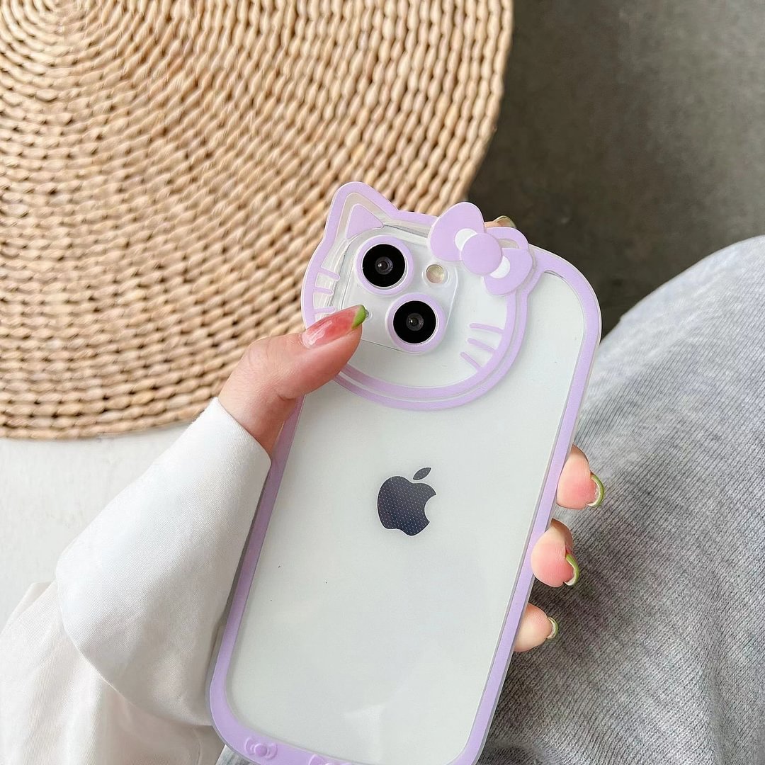 Jelly Kitty Candy Color Transparent Phone Case
