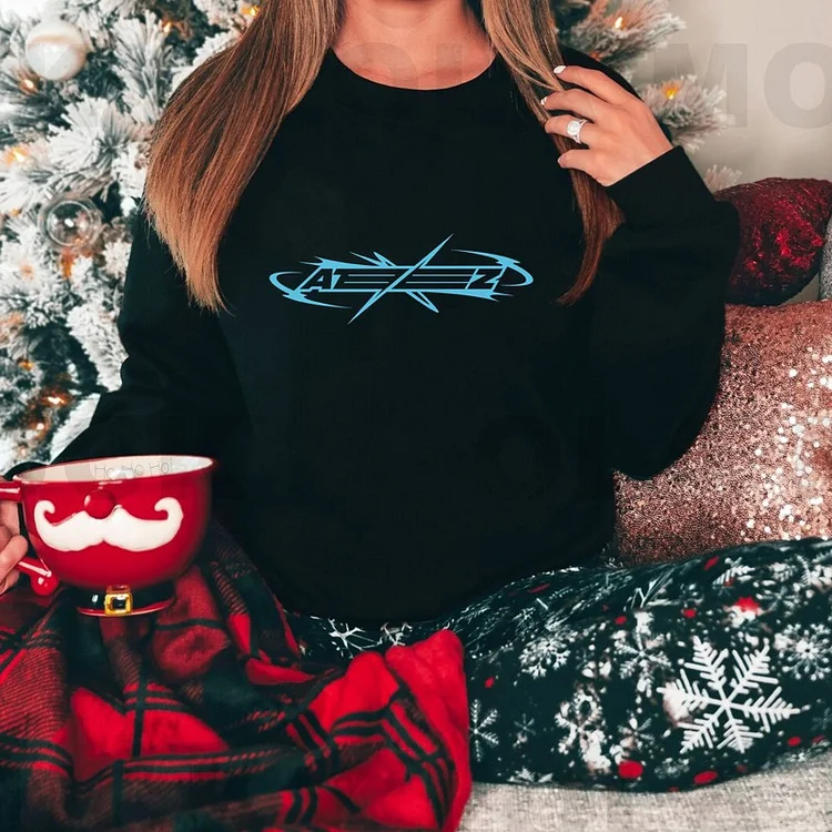 ATEEZ The World Ep.fin : Wil Logo Printed Sweatshirt officialateezshop
