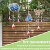 3PCS-1 5D DIY Diamond Painting Wind Chimes Suncatcher Kit Double Sided Diamond Art Kits Suncatcher with Crystal Pendant for Home Wall Window Decor Adults DIY Art Craft