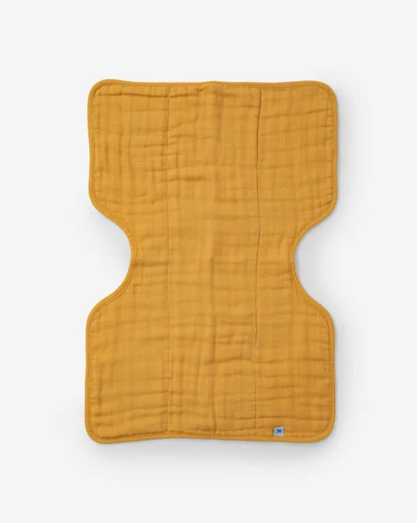 Cotton Muslin Burp Cloth - Mustard
