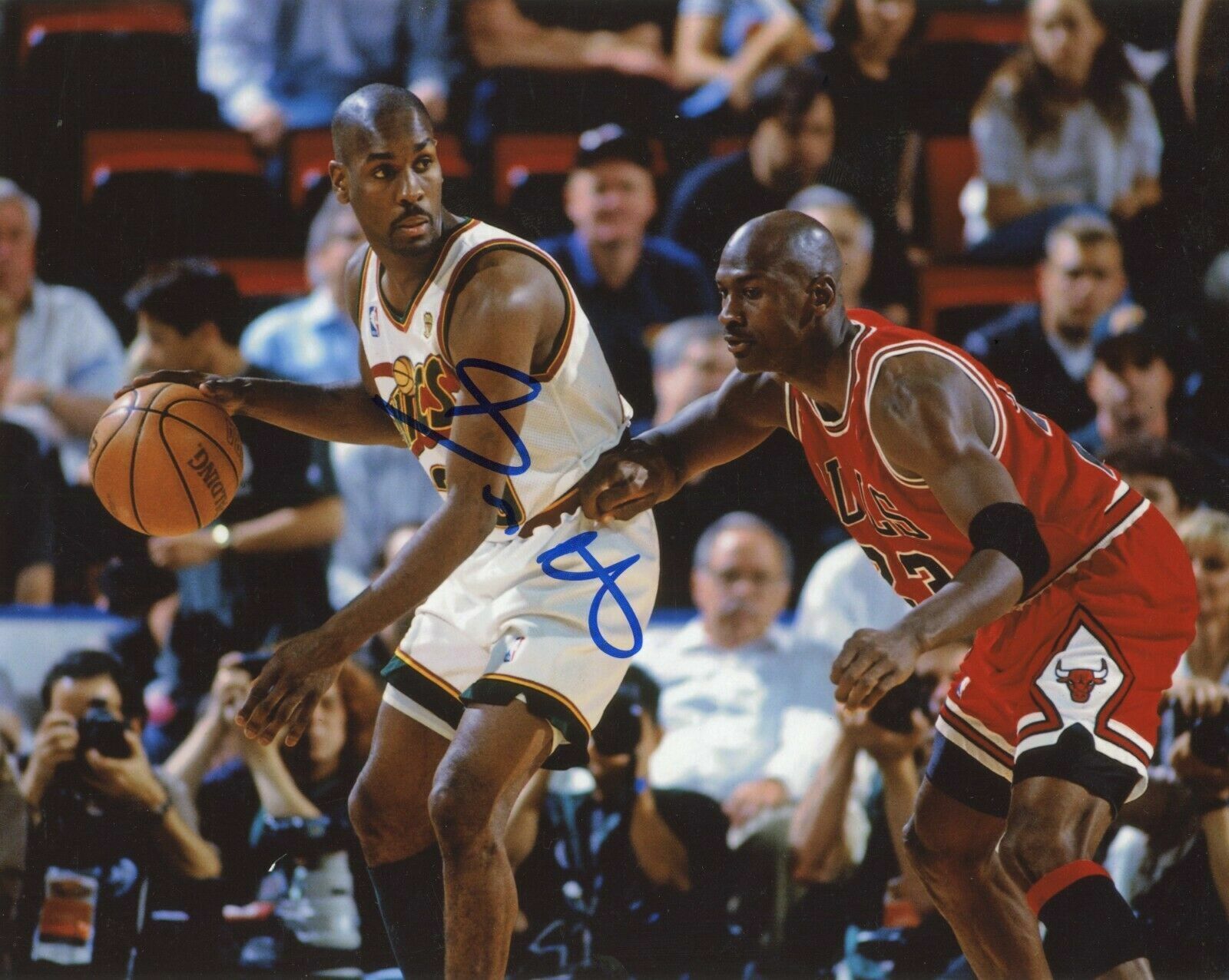 Gary Payton Autographed Signed 8x10 Photo Poster painting ( Supersonics ) REPRINT