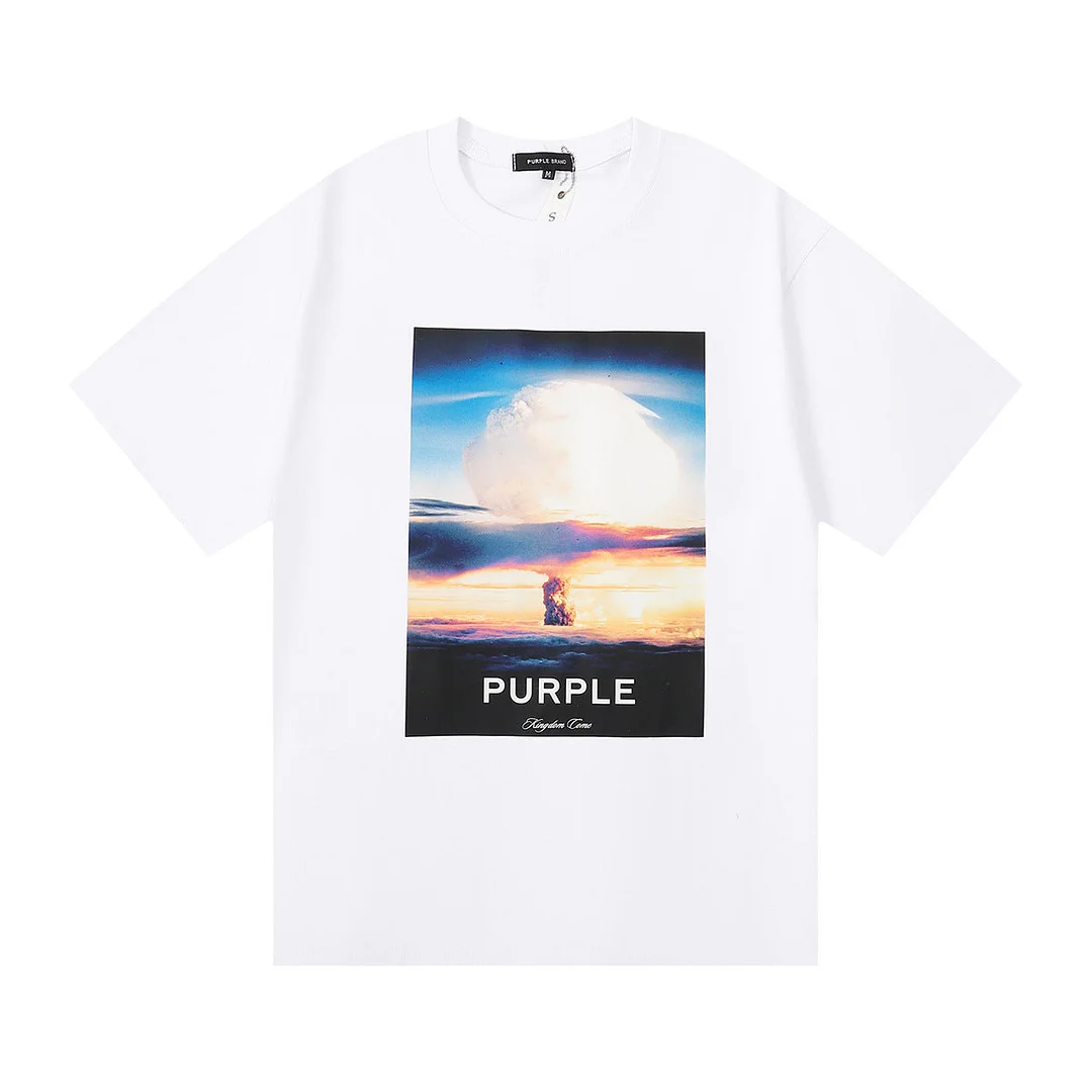 Purple 2023 new fashion T-shirt short sleeves