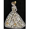Framed Pearl Diamond Painting - Special Shaped - Wedding Dress Girl (17x22cm)
