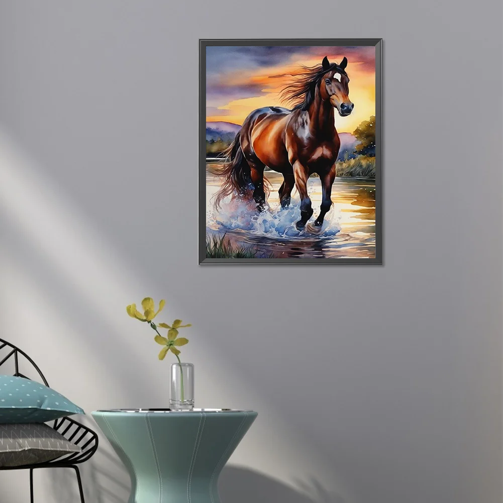 Diamond Painting - Full Square Drill - Horse(Canvas|40*50cm)