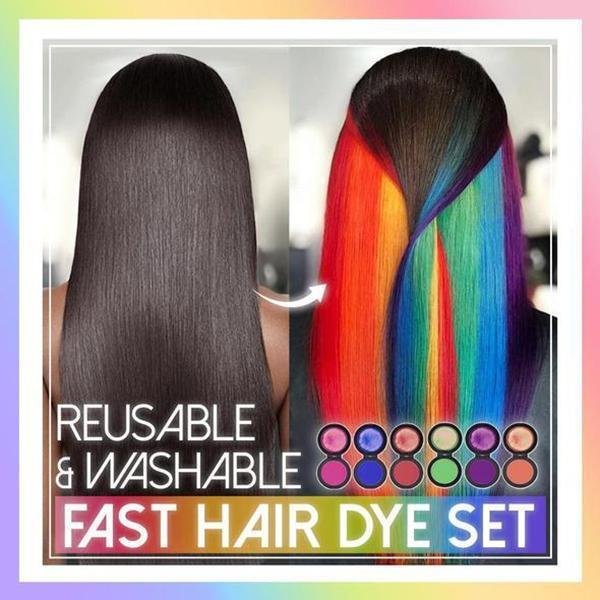 Reusable & Washable Fast Hair Dye Set