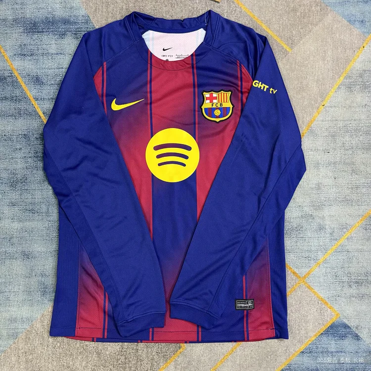 25/26 Barcelona home long-sleeved fan version