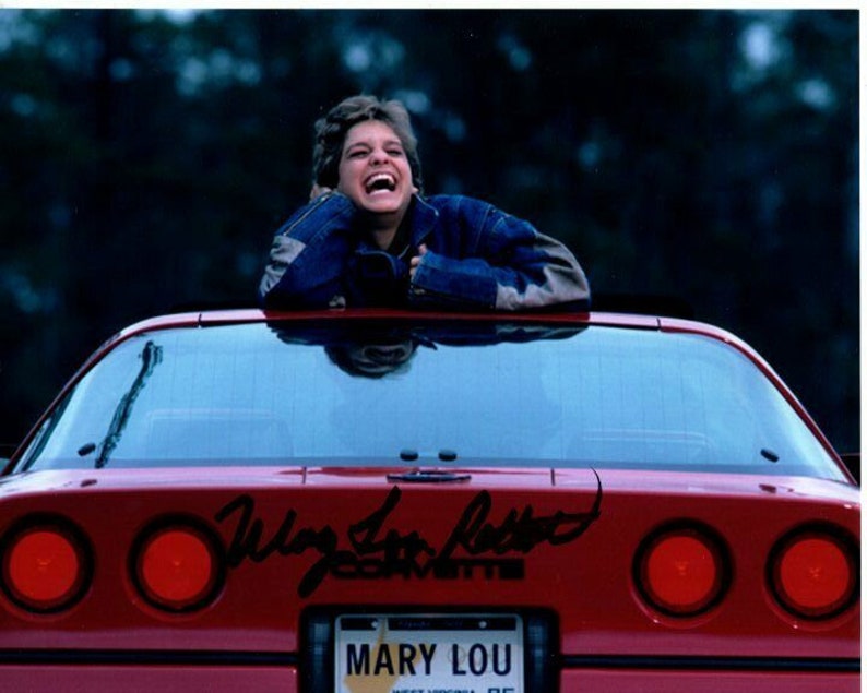 Mary lou retton signed autographed 8x10 corvette Photo Poster painting usa 1984 olympic gymnast