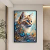 Cat Butterfly - 11CT Stamped Cross Stitch 40*60cm