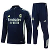 25/26 Real Madrid Teal Half-Zip  Training Jacket Set