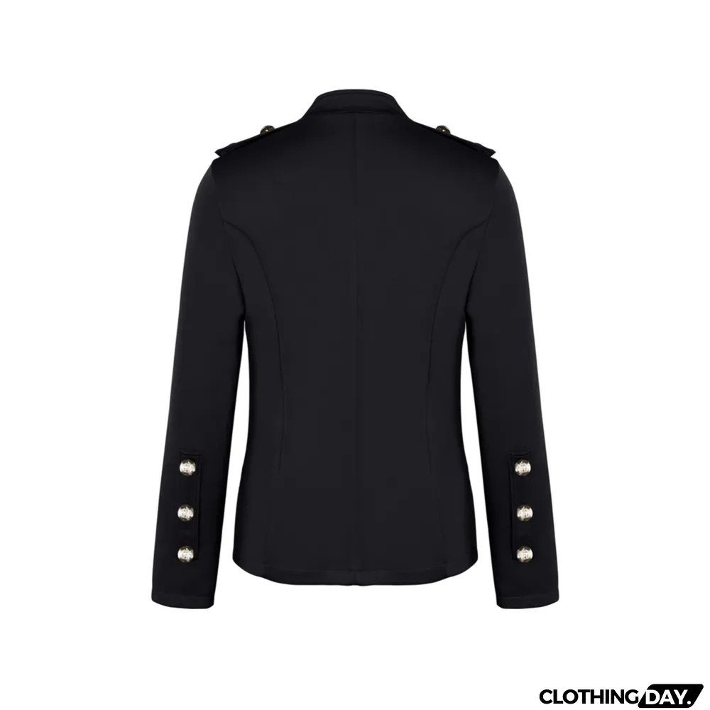 Autumn Solid Plain Button Up Retro Jacket