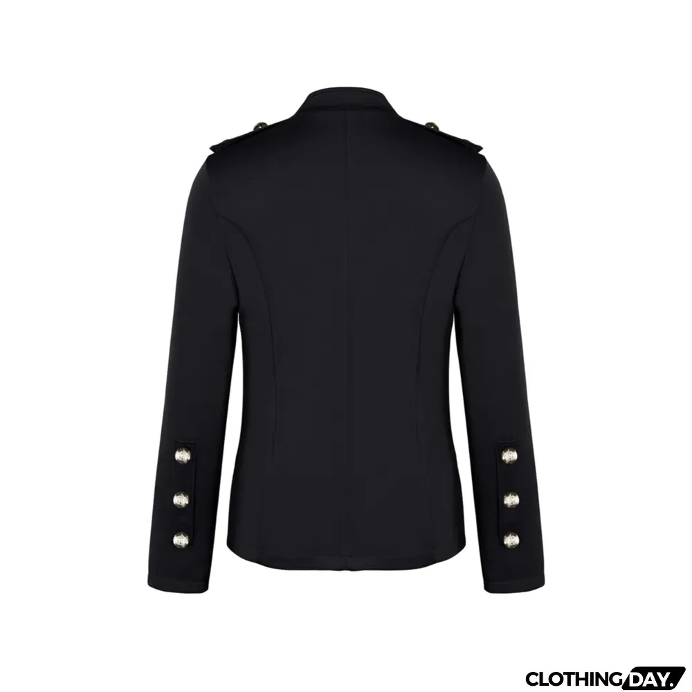 Autumn Solid Plain Button Up Retro Jacket