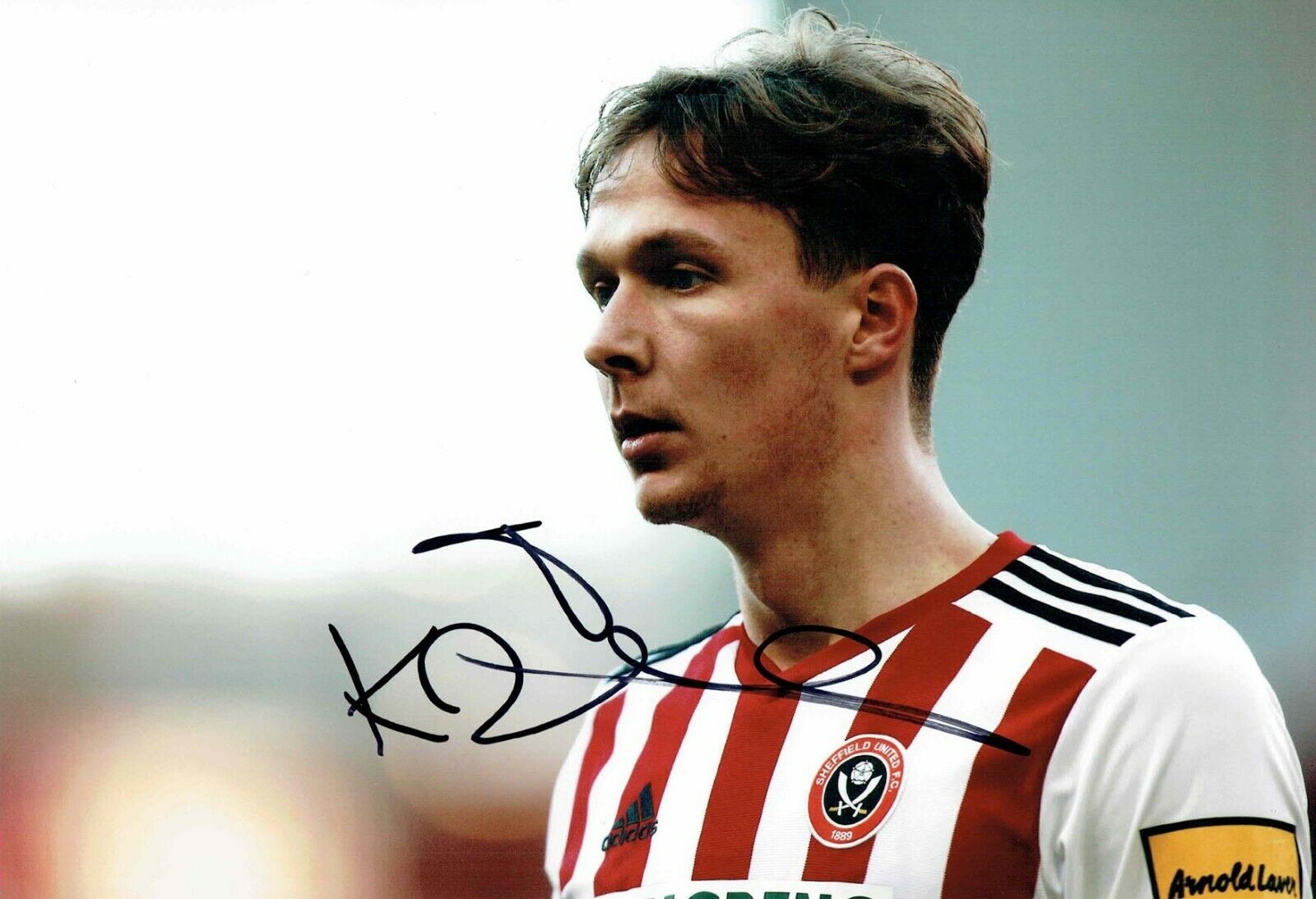 Kieran DOWELL Sheffield United Signed Autograph 12x8 Photo Poster painting 1 AFTAL COA SUFC