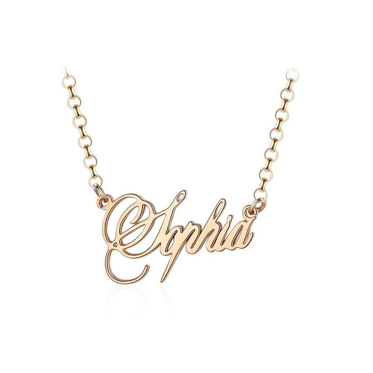 Collier Prénom Personnalisé Collier Cadeaux Saint Valentin Jessemade FR
