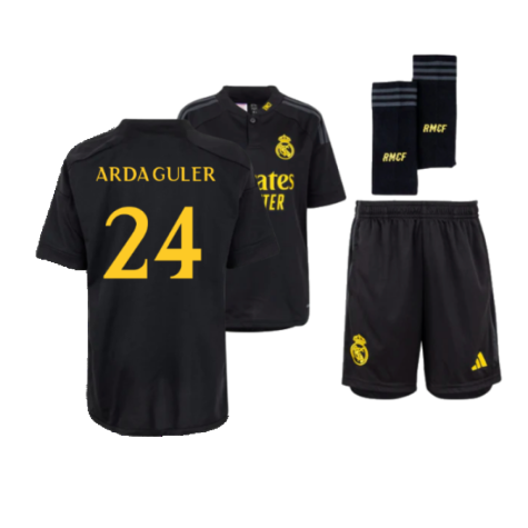 Real Madrid Arda Guler 24 Third Trikot Kinder Mini Kit 2023-2024