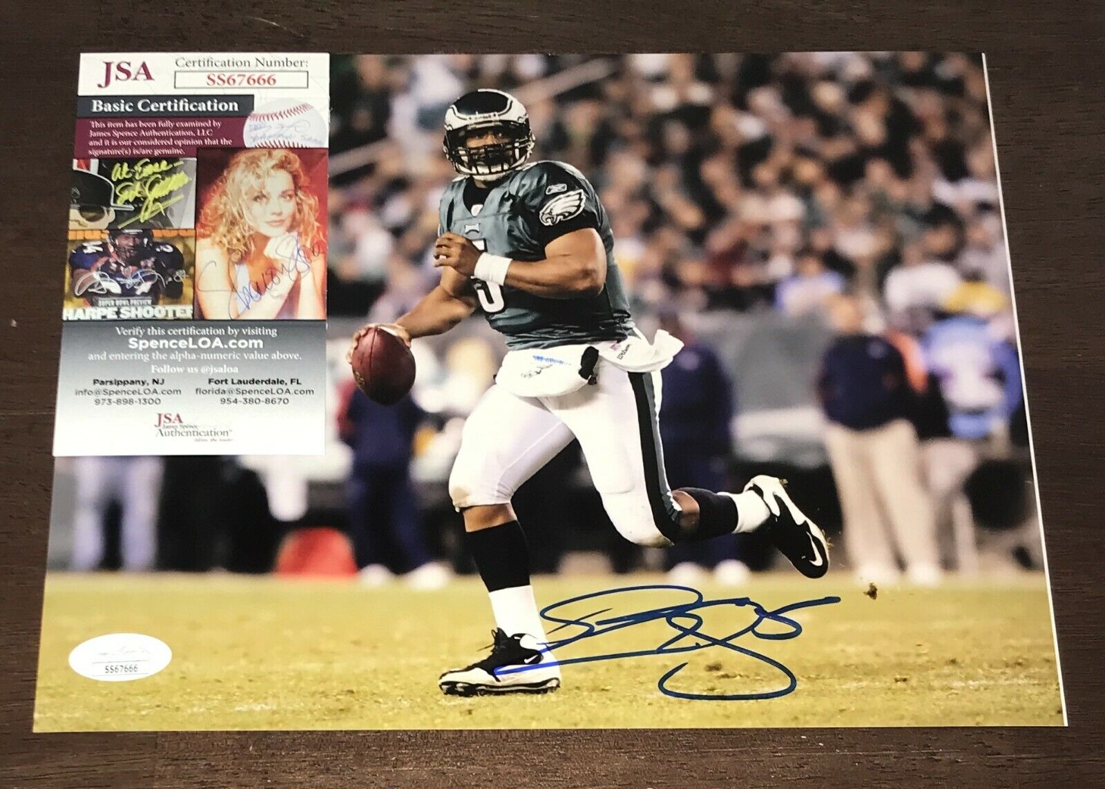 Donovan McNabb Signed Autographed 8x10 Photo Poster painting Philadelphia Eagles JSA