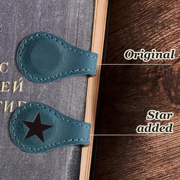 TimelessMark - LAST DAY SALE 75% OFF - Personalized Magnetic Leather Bookmark