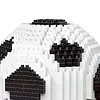 Sports Football Ball Building Kits Creativity Soccer and Cup Building Block Set Mini Collectible Peripheral Bricks Birthday Gift For Teens & Adults (Black and white soccer)