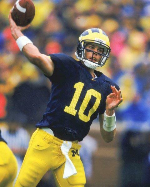 TOM BRADY Michigan Wolverines Glossy 8 x 10 Photo Poster painting Poster Man Cave