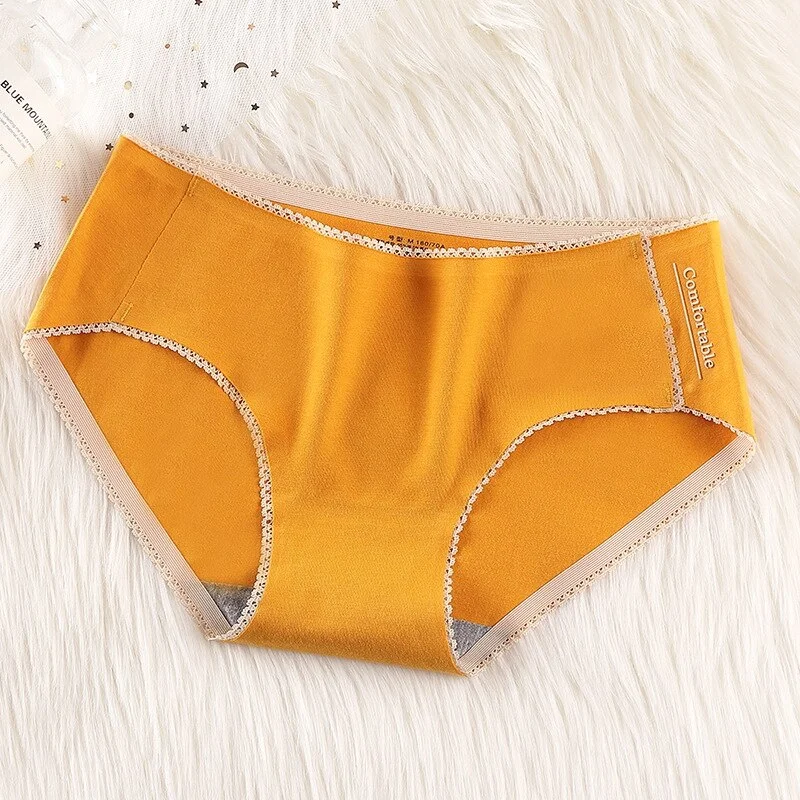 Billionm Cotton Women Panties Underwear 95% Cotton Breathable Solid Candy Color Women Girl Briefs Underpant Lingerie Panty