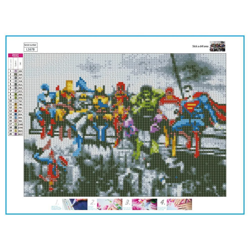 Diamond Painting - Full Round Drill - Heroic Alliance(40*30cm)