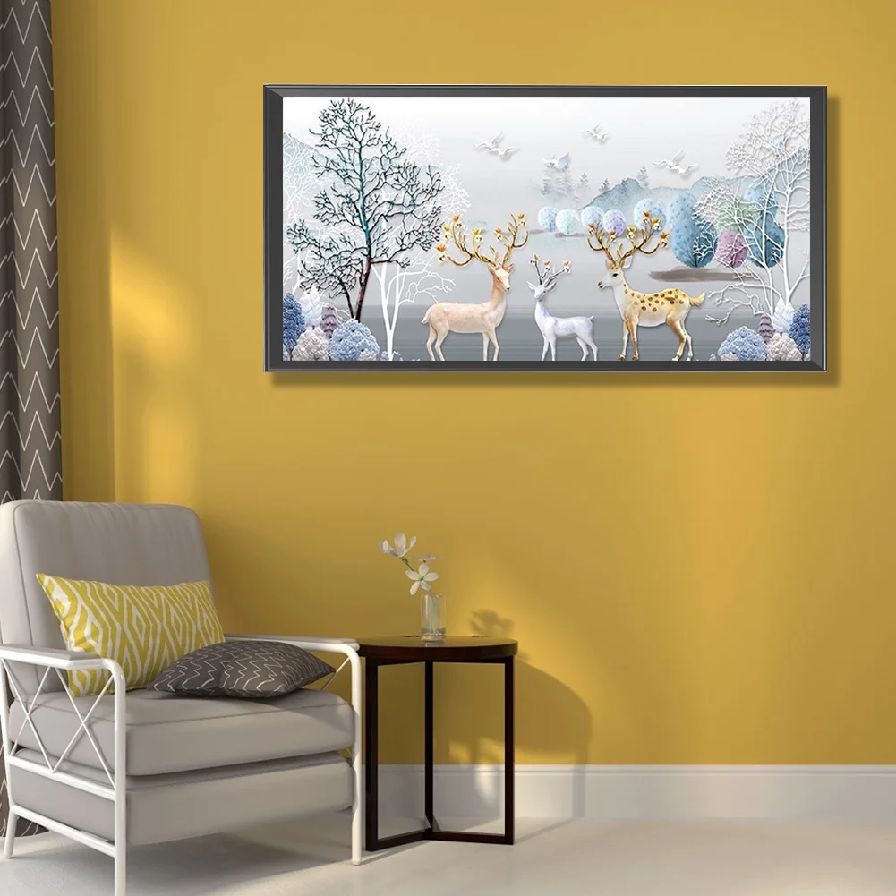 Diamond Painting - Full Round Drill - Elk(Canvas|80*40cm)