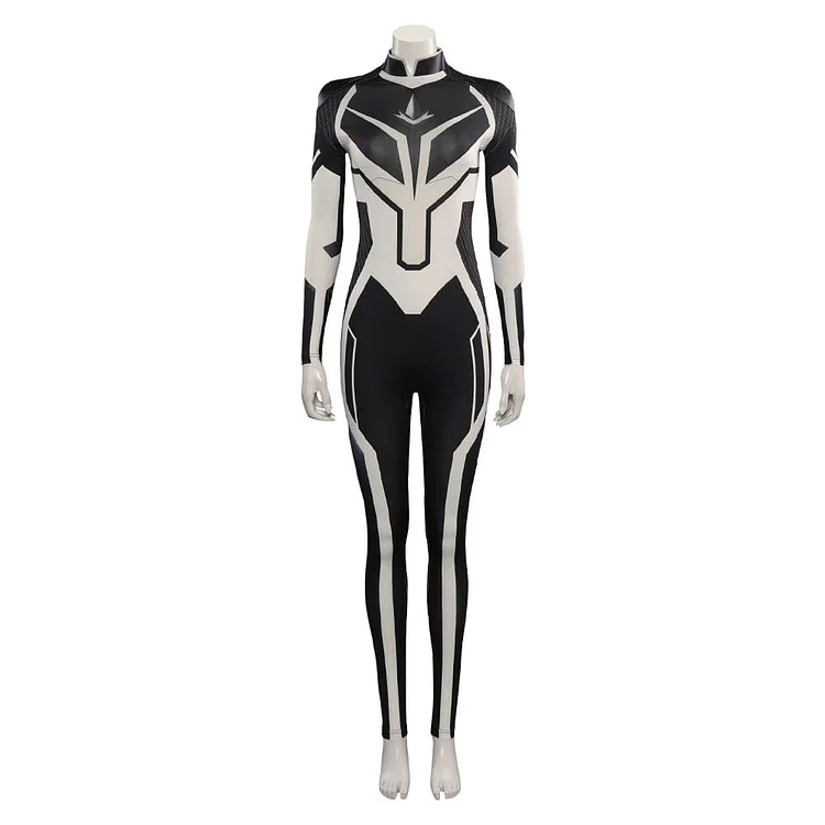 Captain Fantastic Monica Rambeau Spectrum Black Jumpsuit Outfits Cosplay Costume Suit