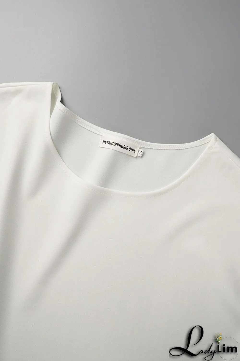 Red Casual Solid Bandage Patchwork O Neck Short Sleeve Two Pieces