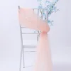 20PCS Wedding Chiavari Chair Decor 200cm Flowing Gauze Curtain Cloth