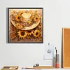 Diamond Painting-Square AB Drill Sunflower And Hat(45*45CM)