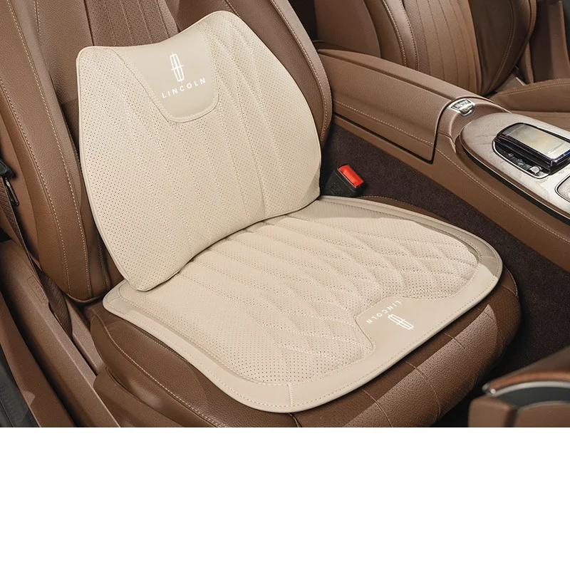 Napa Leather Car Seat Cushion Lumbar Seat Cushion