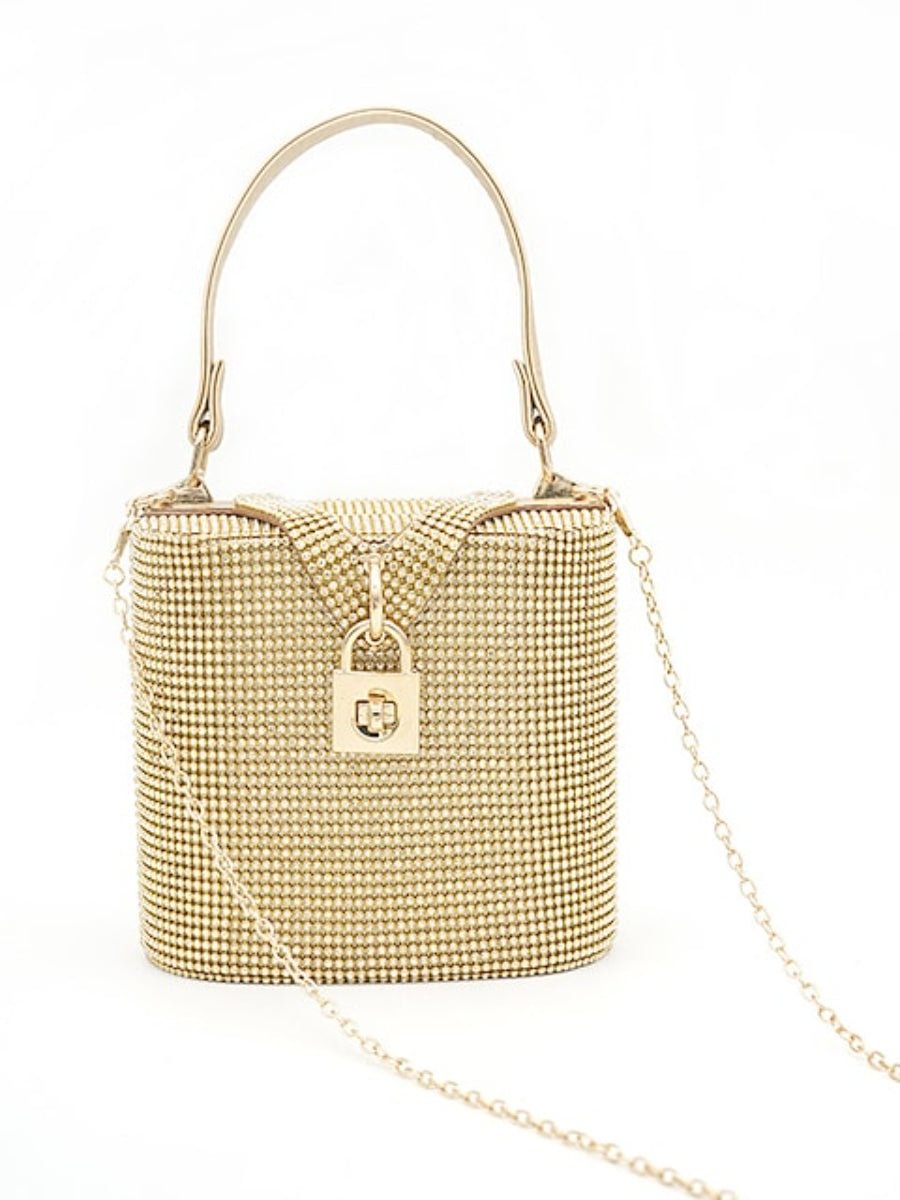 Ladies Evening Bag Glitter Rhinestones Diamond Vintage Clutch Bag