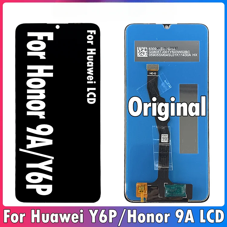 6.3" Original For Huawei Y6P LCD Display MED-LX9 MED-LX9N Touch Screen Replacement Parts For Huawei Honor 9A LCD Display