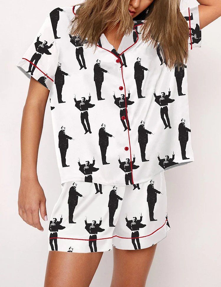 Women's Jumping Musk Print Pajama Set