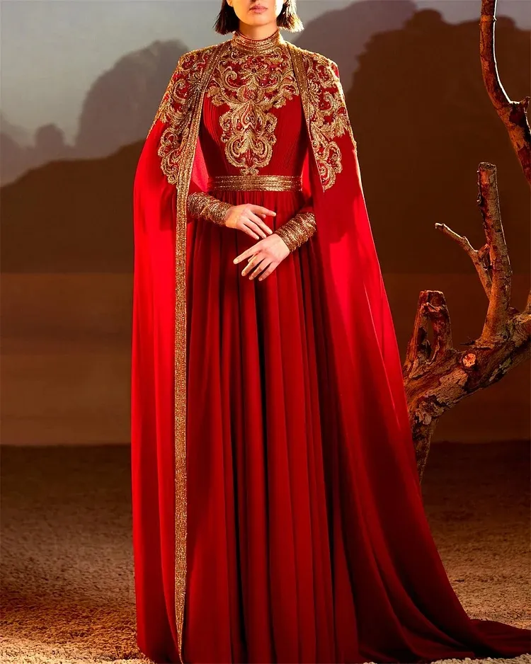 Ladies fashionable and elegant slim fit embroidered dress
