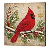 (20x20cm)North American Cardinal Xmas Pearl Painting Art Kits With Inner Frame Pearl Gem Paintings Picture Arts Craft for Adults Beginners Home Wall Decor