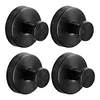 2/4/6/8/10PCS Suction Cup Hooks Stainless Steel Loofah Towel Coat Bath Robe Hook