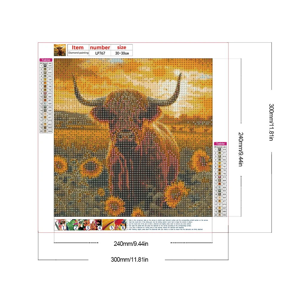 Diamond Painting - Full Round Drill - Yak(Canvas|30*30cm)