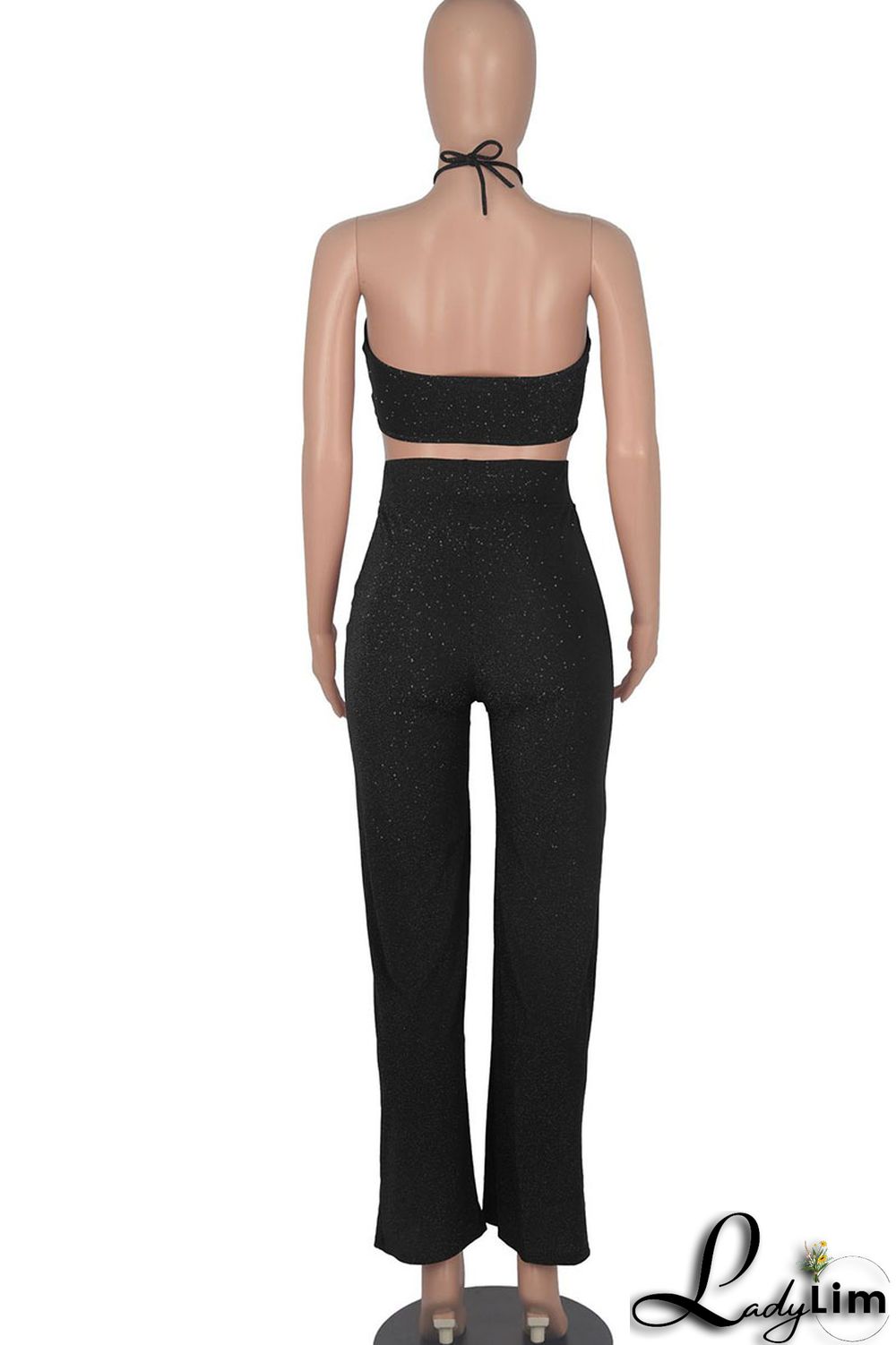 Khaki Sexy Solid Split Joint Frenulum Strapless Two Pieces